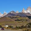 Mount Fiztroy dominating the area around El Chalten, Argentina